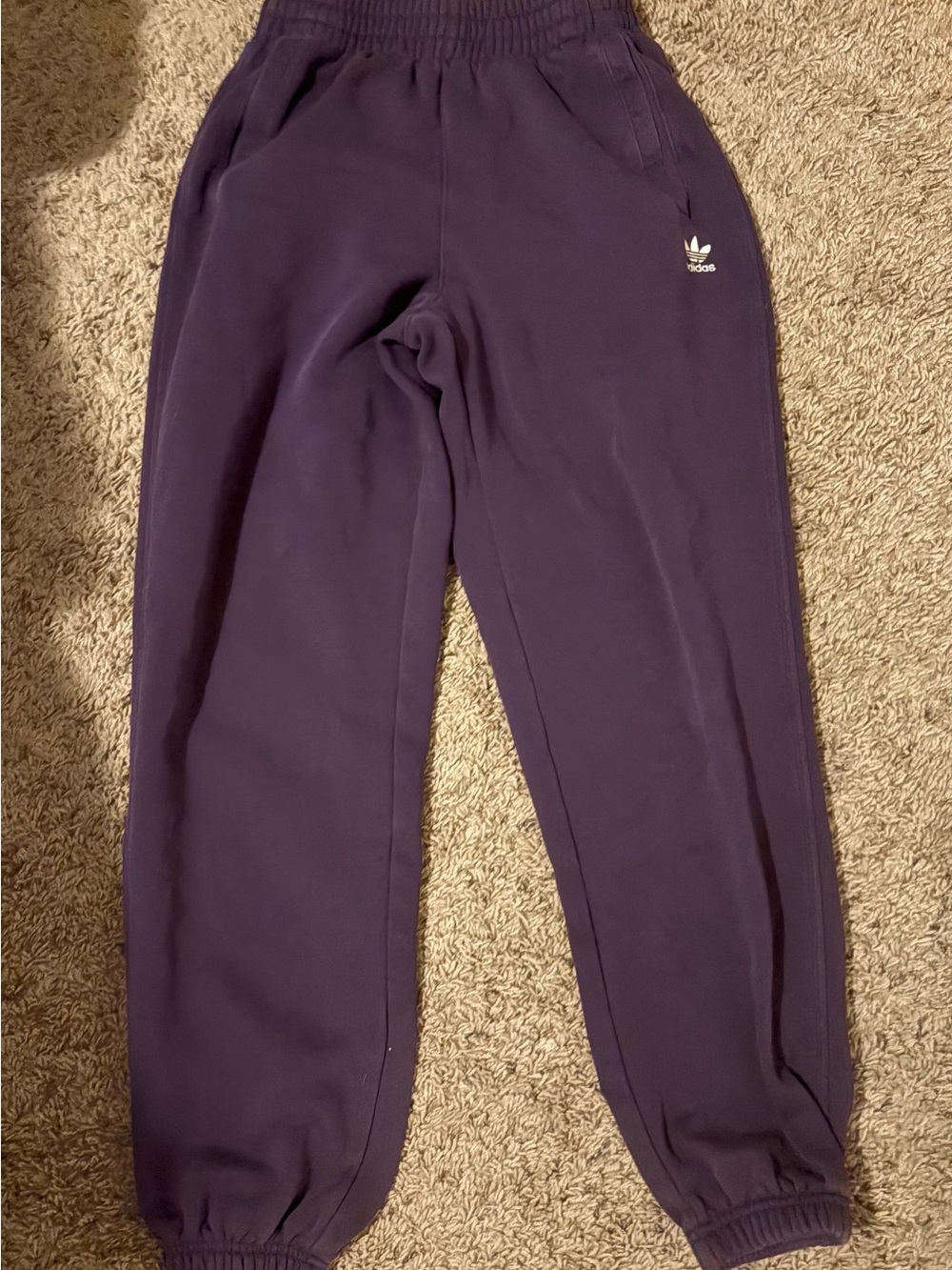 Women’s Dark Purple Trefoil Joggers
